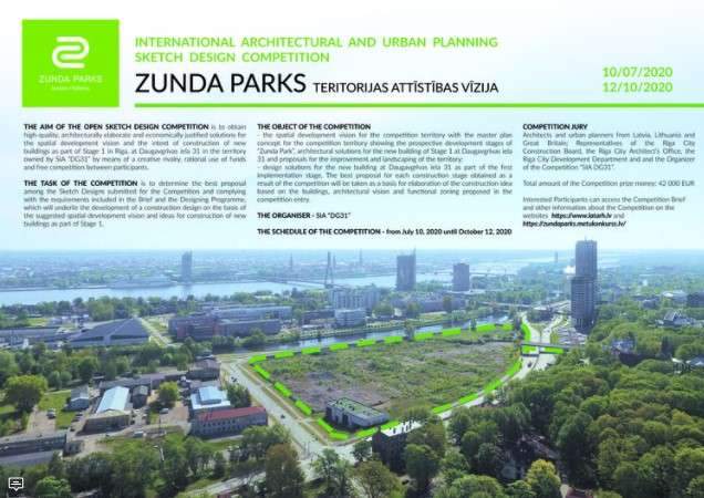 Spatial Development Vision For Zunda Park in Riga, Latvia