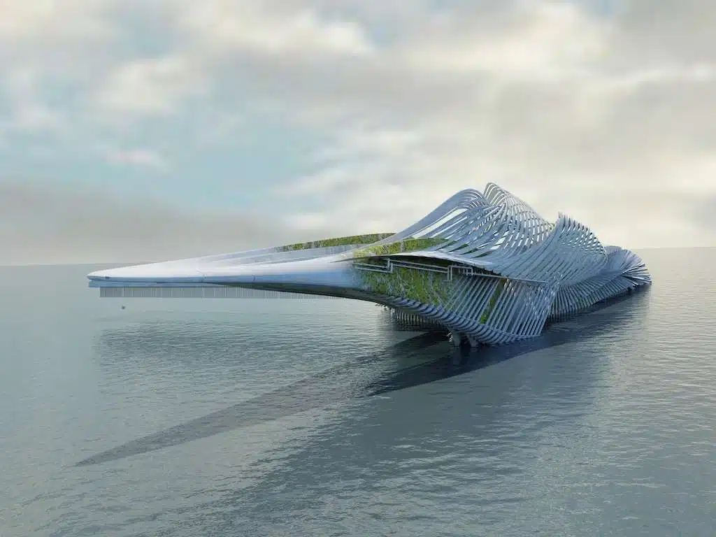  Recycled Ocean Plastic Resort by Margot Krasojević Architects