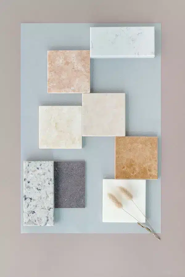 A natural marble quarry displaying large blocks of raw white marble