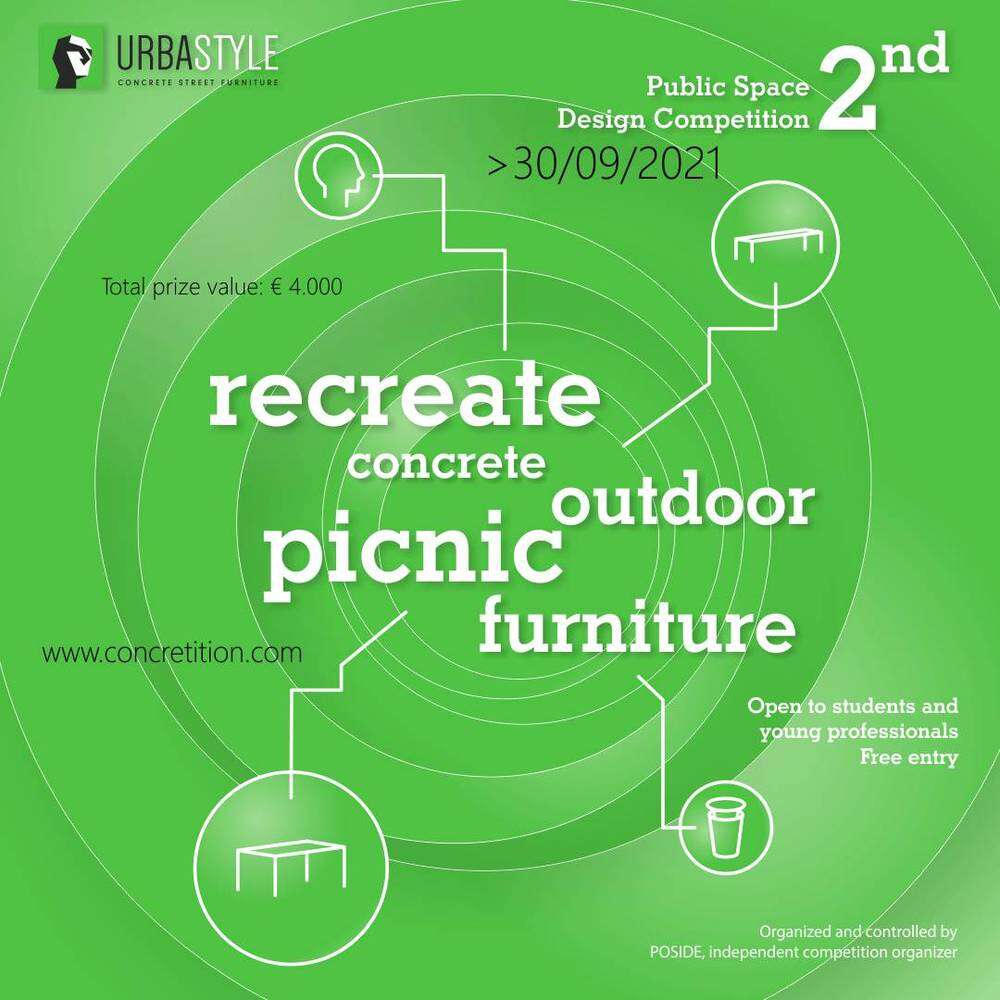 Open call: “Recreate Concrete Outdoor Picnic Furniture”, Public Space Design Competition
