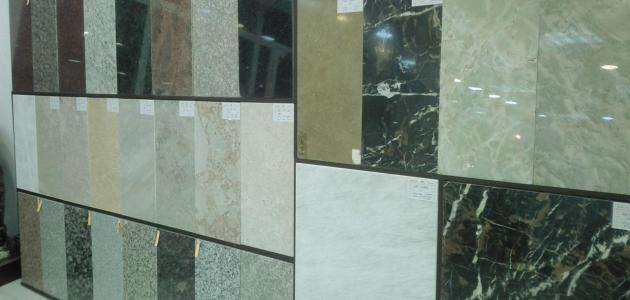 Marble types and shapes