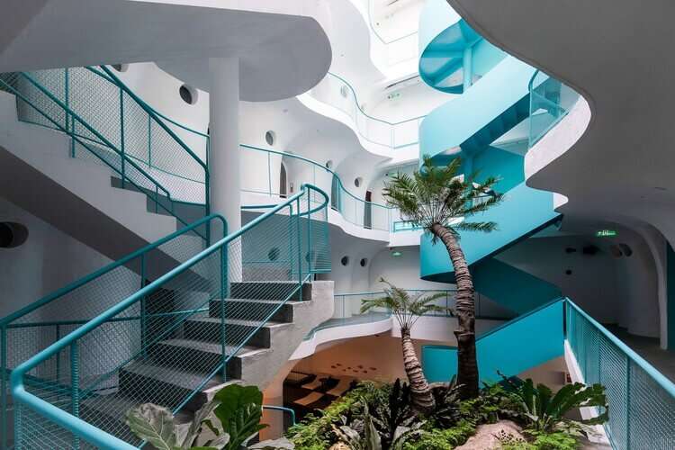 استخدام التصميم البيوفيلي في تصميم فندق بوتيك دي بوتون