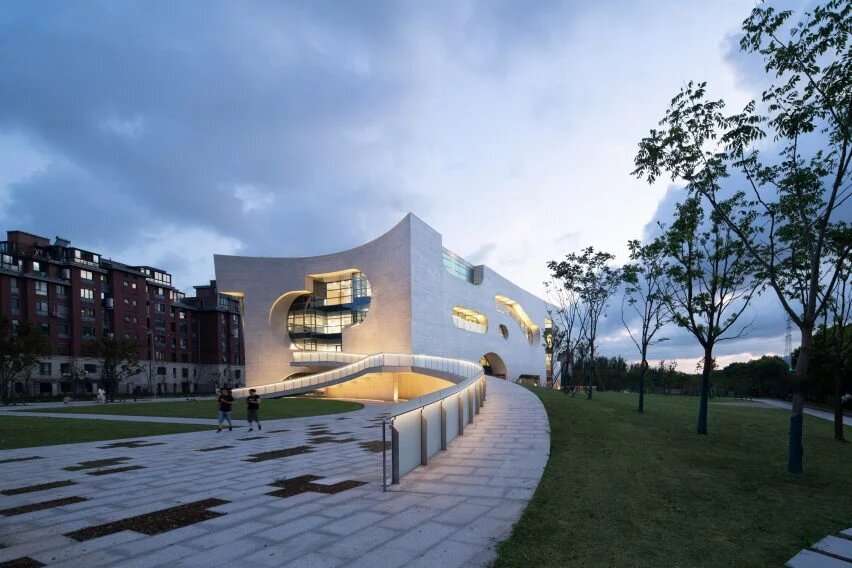 Completion of COFCO Cultural and Health Center in Shanghai with designs submitted by Stephen Holl