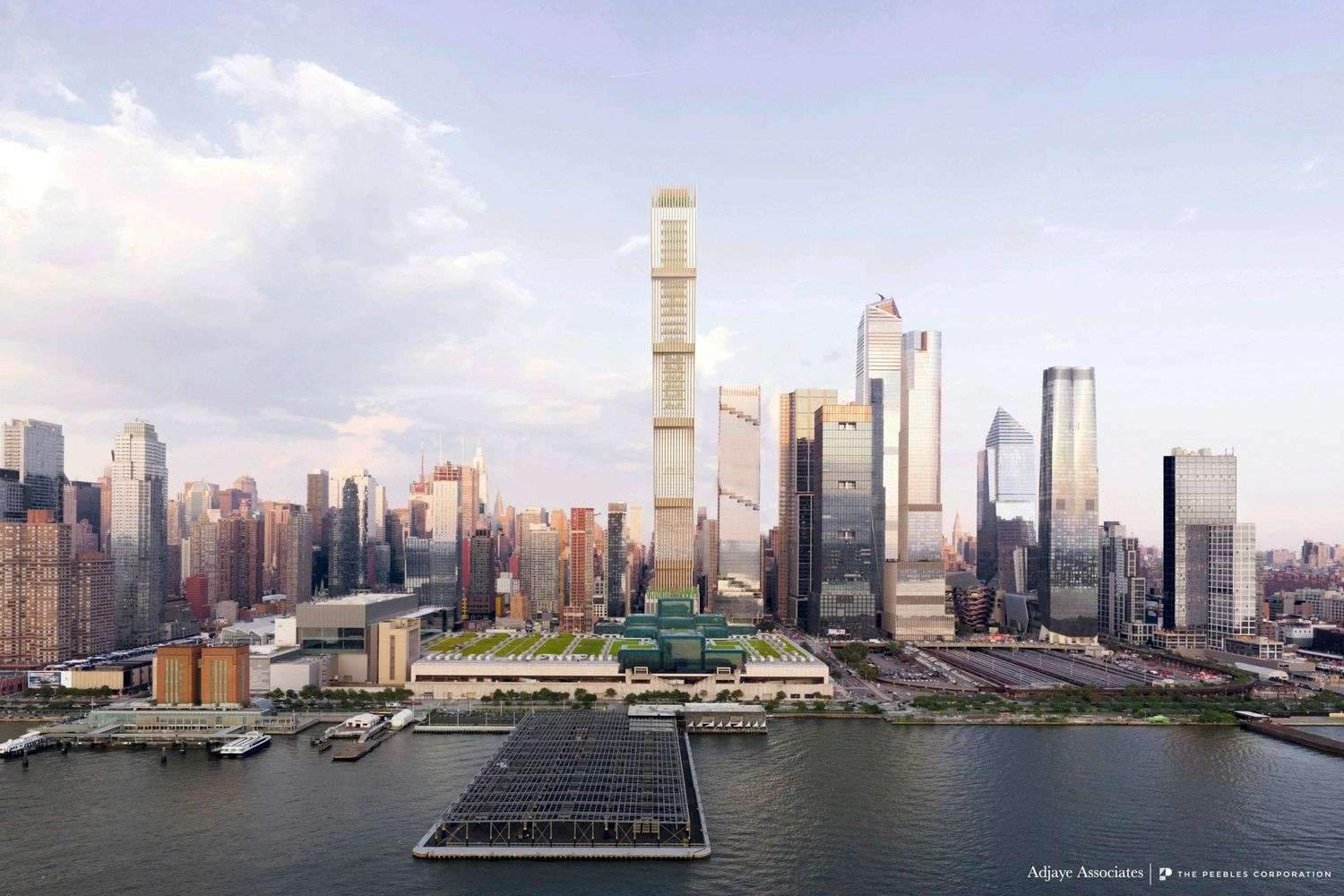 Design proposal submitted by Adjaye Associates for the tallest skyscraper at Hudson Yards