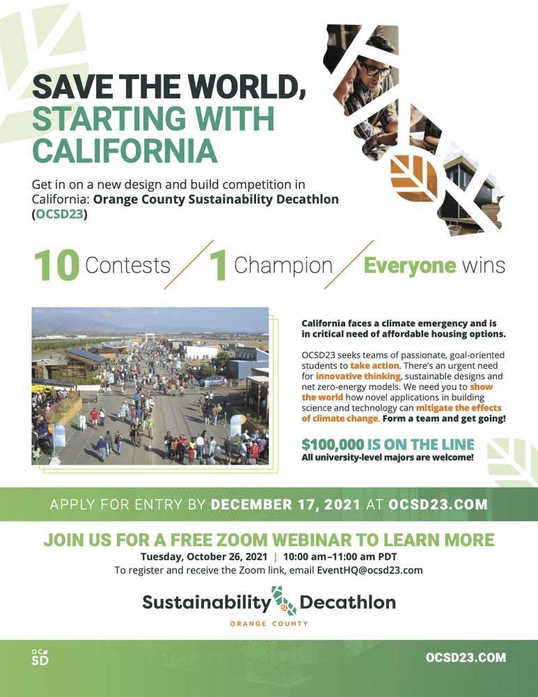 مسابقة استدامة مقاطعة أورانج | Orange County Sustainability Decathlon