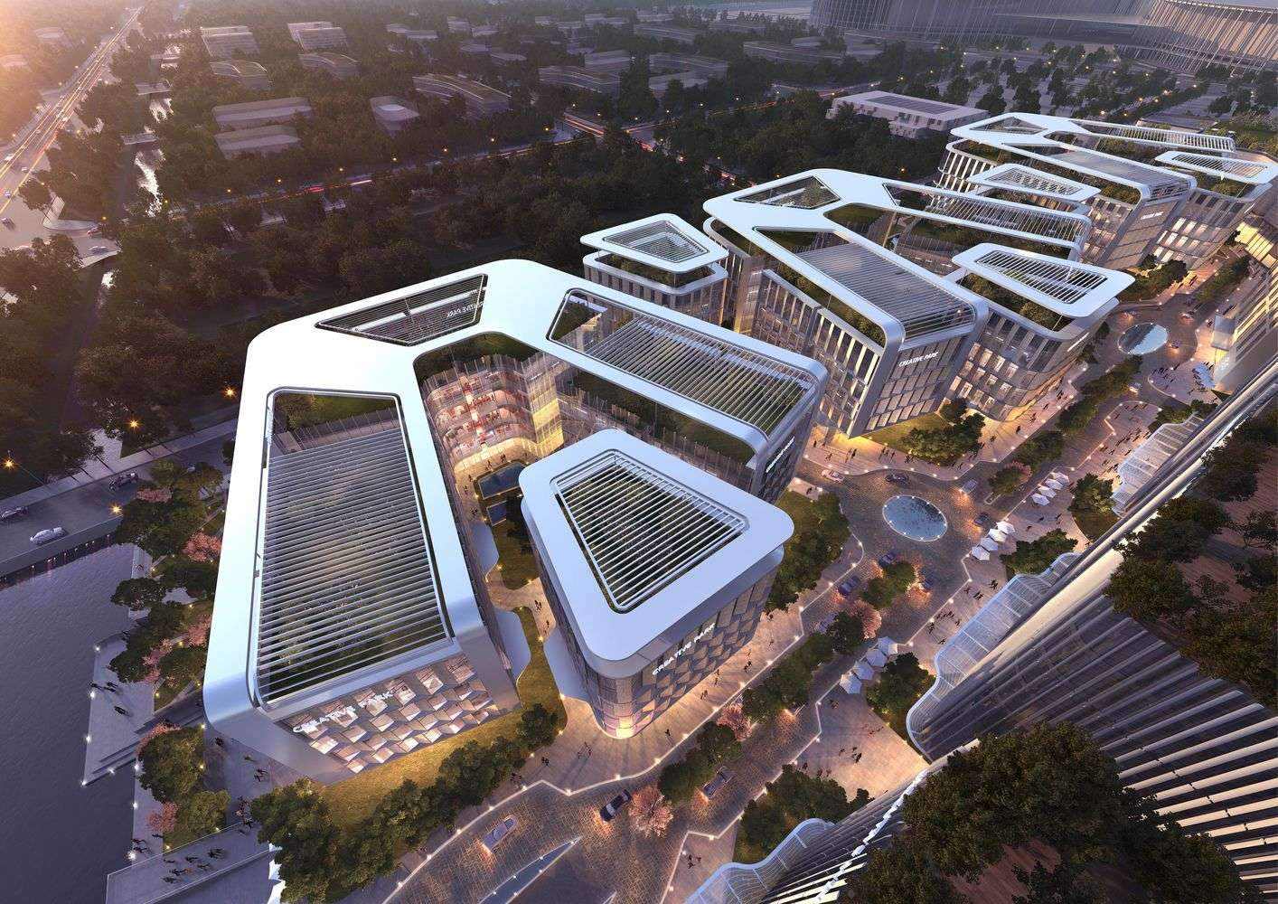 The development of the Garden City project in Shanghai by Aedas
