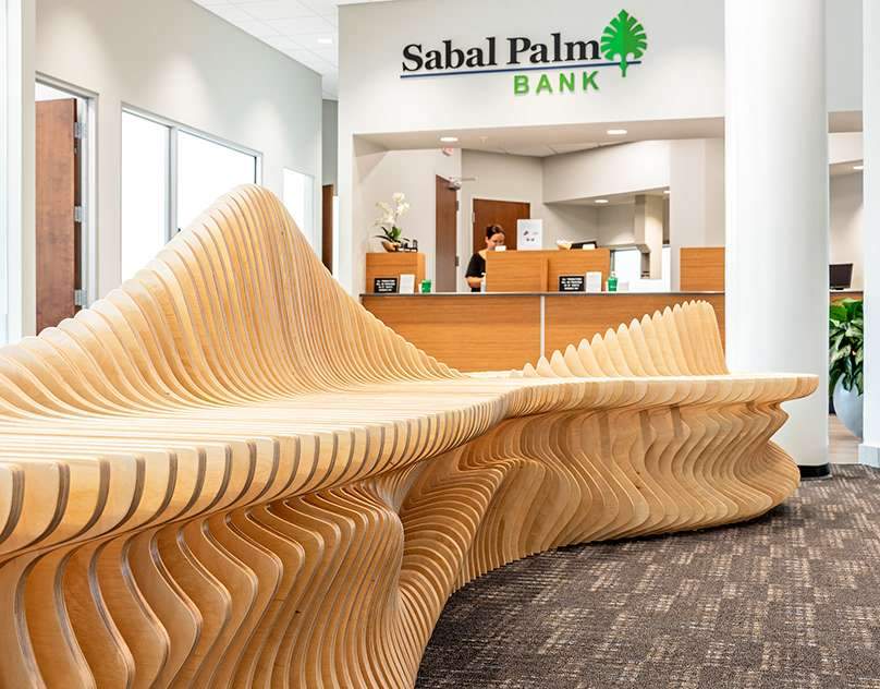 Sabal Palm – CNC Cut Parametric Bench