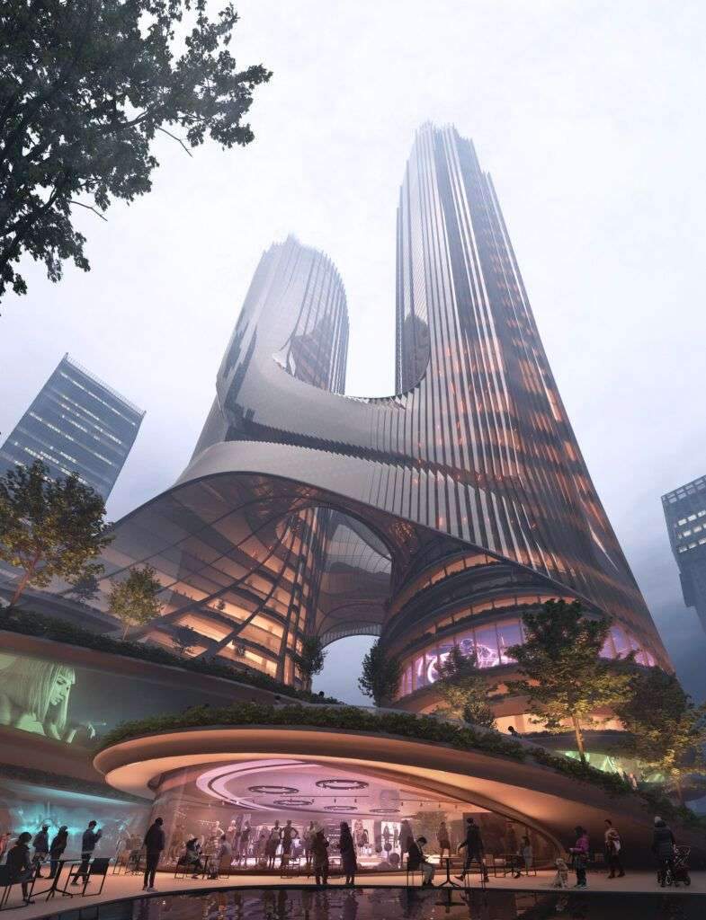 Zaha Hadid Architects construirá una torre de 400 metros de altura en China –…