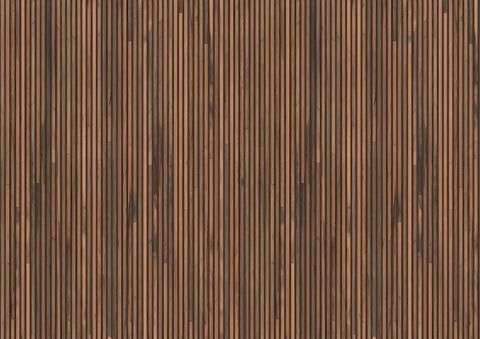 Timber Strips Wallpaper in Teak on Black by Piet Hein Eek for NLXL Wallpaper – Default