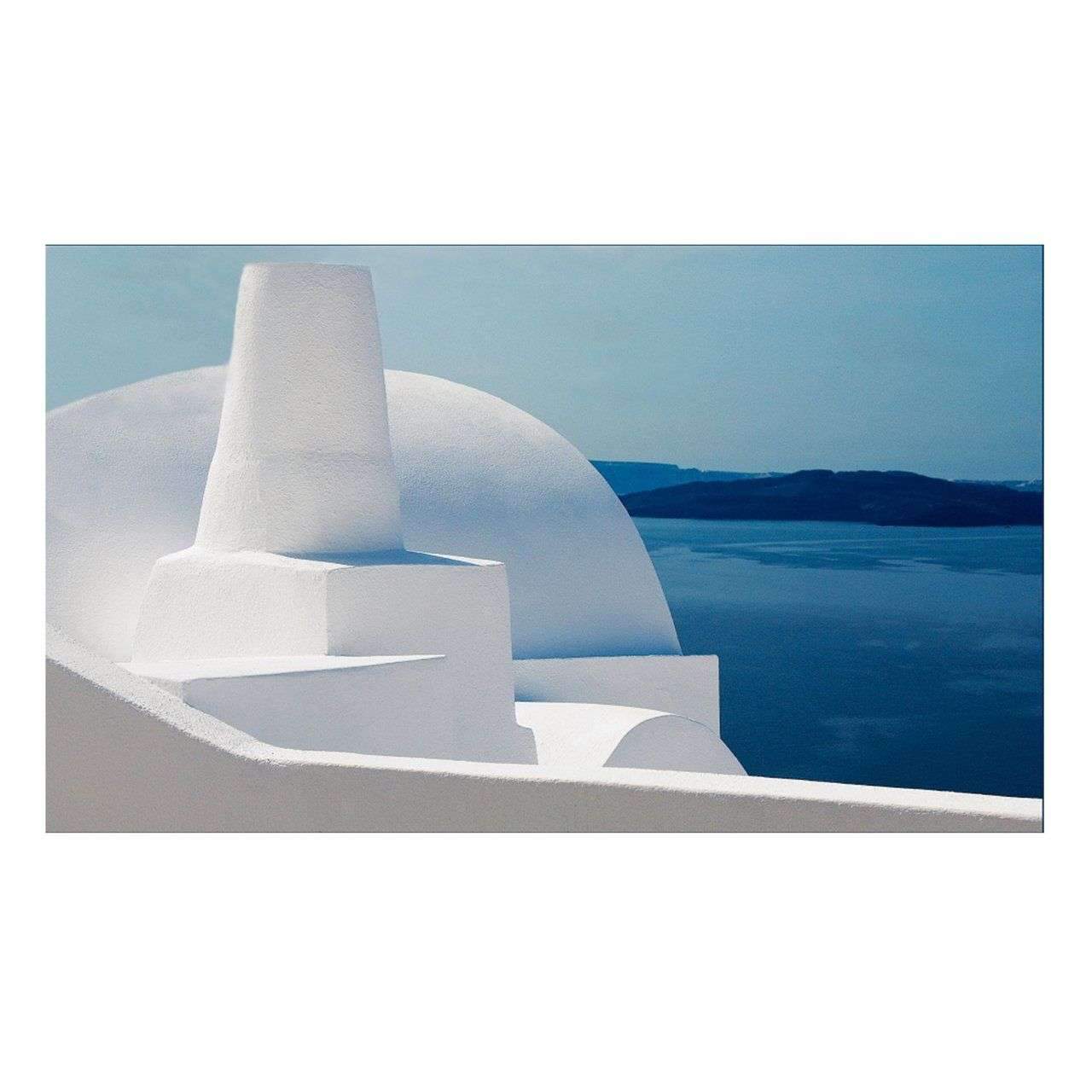 Santorini Vista | Travel Landscape Photography – 30×17 / Gallery Wrapped Canvas