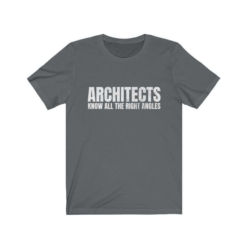 Funny architect shirt – Asphalt / S