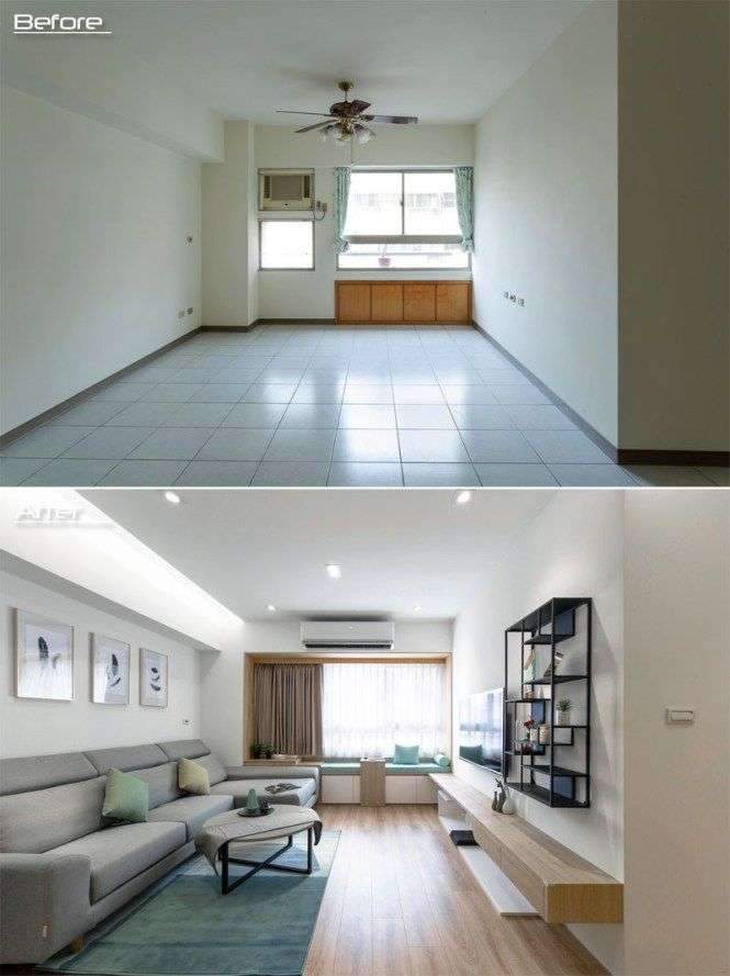 Post: Antes/después – Moderna transformación de un apartamento en Taiwan –> antes después decoración,…