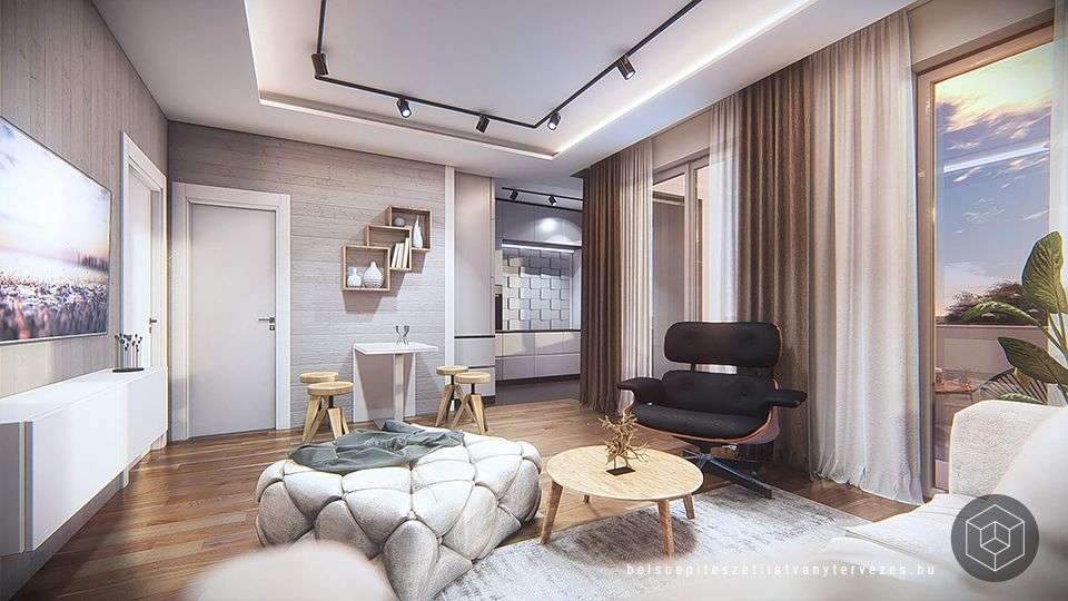 Fotórealisztikus látványterv – apartman látványtervezés | Photorealistic apartment 3d rendering