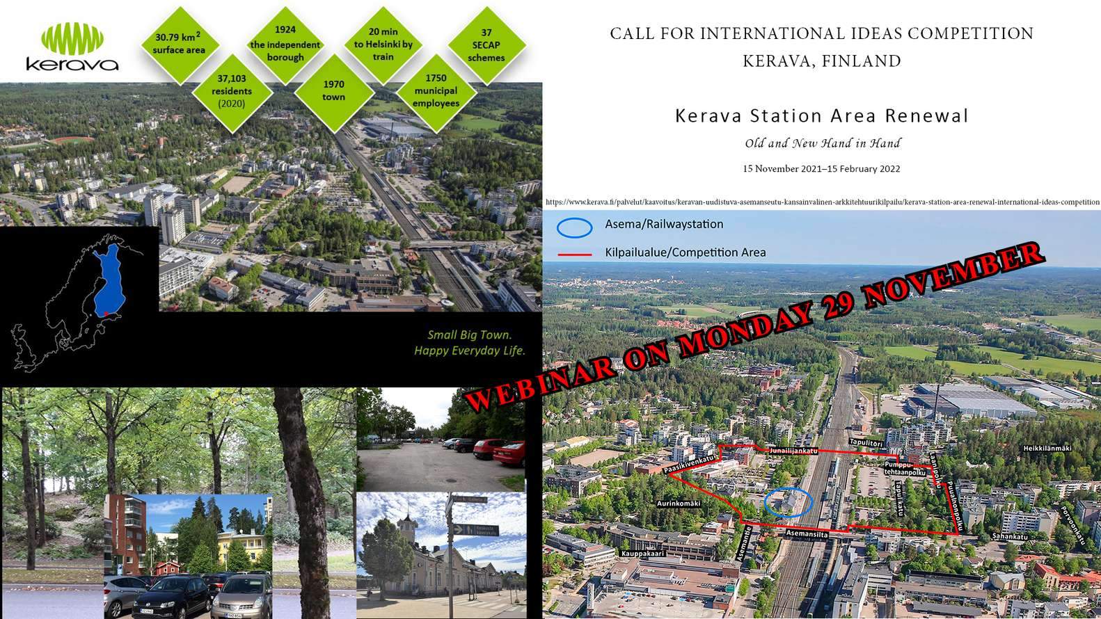 OPEN CALL FOR ENTRIES : Kerava Station Area Renewal – Oldn and New Hand in Hand – International Ideas Competition