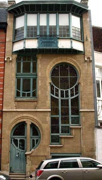 Love how the window repeats the door design Brussels – I have seen several…
