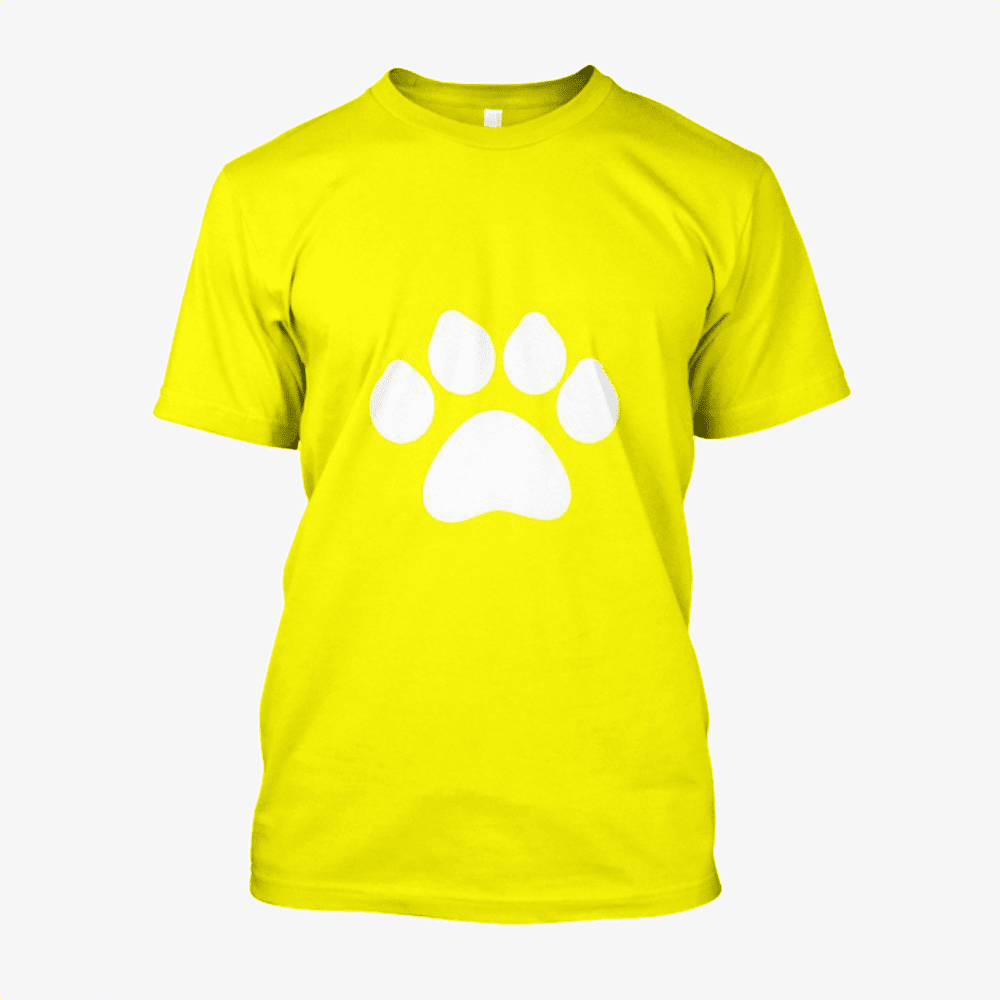 Dog Paw, Dog Cotton T-Shirt