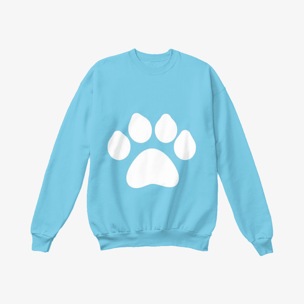 Dog Paw, Dog Crewneck Sweatshirt