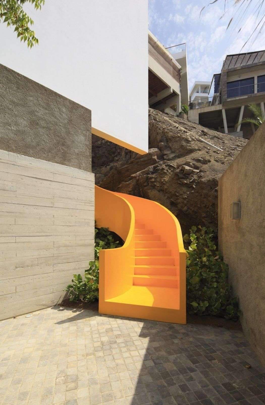 Architect Martin Dulanto designed “Lapa House” in a seaside district of Lima, Peru, following…