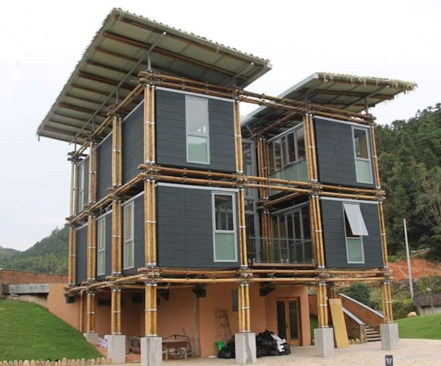 Longquan International Bamboo Commune, Energy Efficient Bamboo House, Energy Efficient Bamboo House in Longquan…
