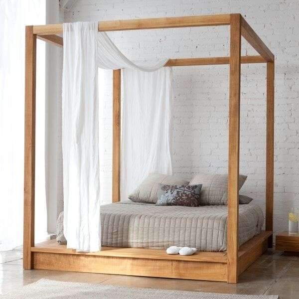 PCHSeries Canopy Bed by Mash Studios – Queen – Queen Size Bed