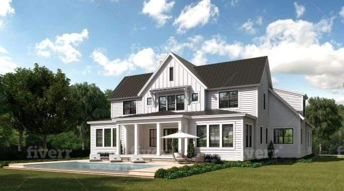 I will do high-quality exterior renderings