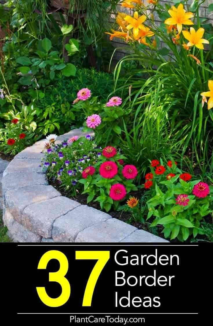 Garden borders add an important landscape touch. Find 37 practical, affordable and good looking…