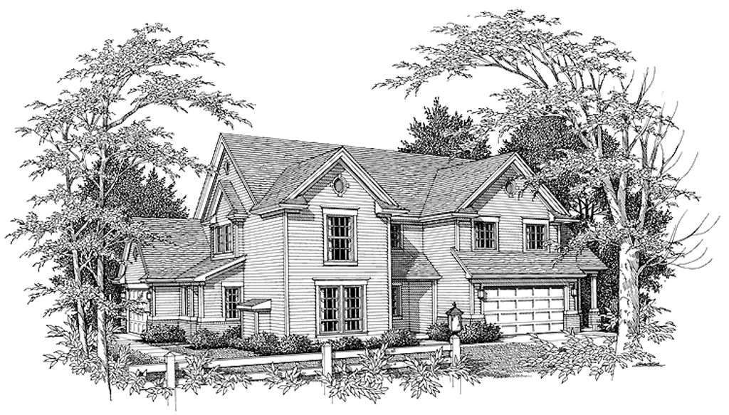 Traditional House Plan – 6 Beds 4 Baths 2935 Sq/Ft Plan #48-756