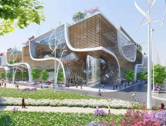 Vincent Callebaut, passive design, bioclimatic design, biomimicry, China, wooden orchids, green design, sustainable design,…