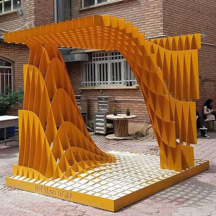 (Snapchat: #paarchitecture) INFILOOLION #Pavilion by Ali Zolfaghari, Amir Armani Asl at Architecture and Planning…