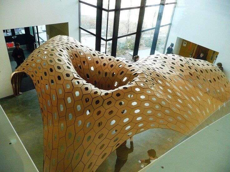 (Snapchat: #paarchitecture ) CATALYST HEXSHELL made of Corrugated Cardboard in #Minneapolis #Minnesota | 2012…