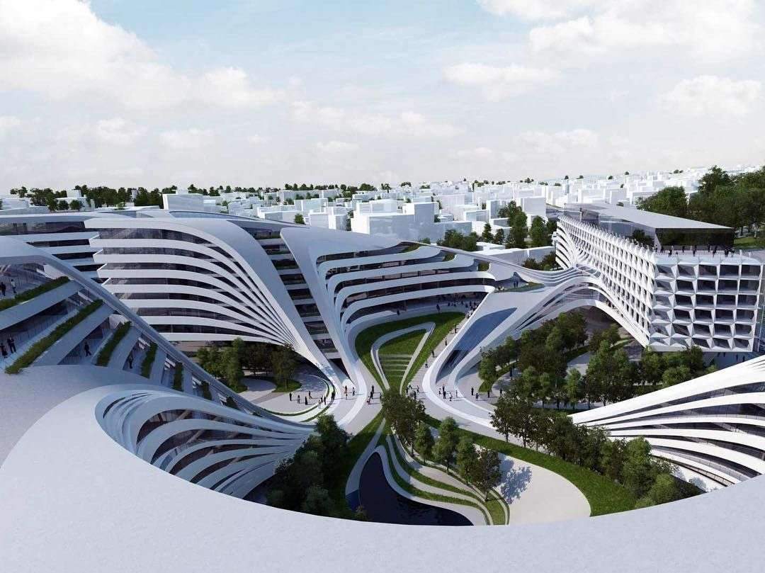 (Snapchat: #paarchitecture ) Beko Masterplan by Zaha Hadid Architects | 2012 . Zaha Hadid…