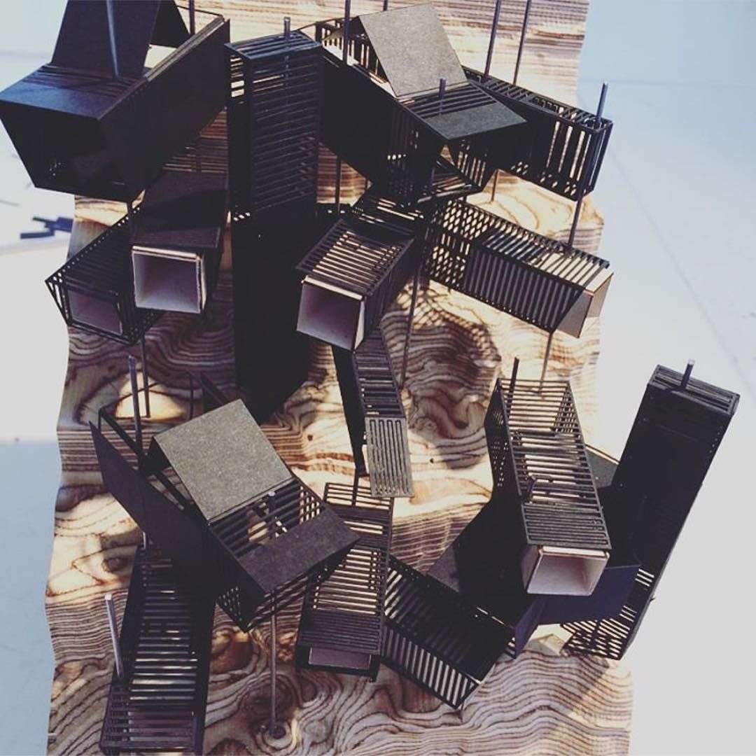 (Snapchat: #paarchitecture ) Modular Social Housing Proposal | Amazing model by MArch, University of…