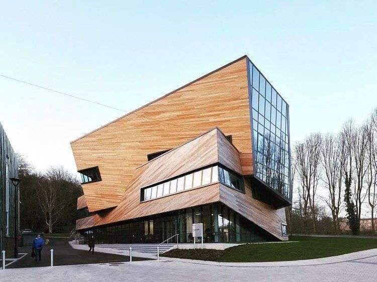 Follow @archite_design to see his awesome architecture posts. Daniel Libeskind completes larch-clad cosmology centre…