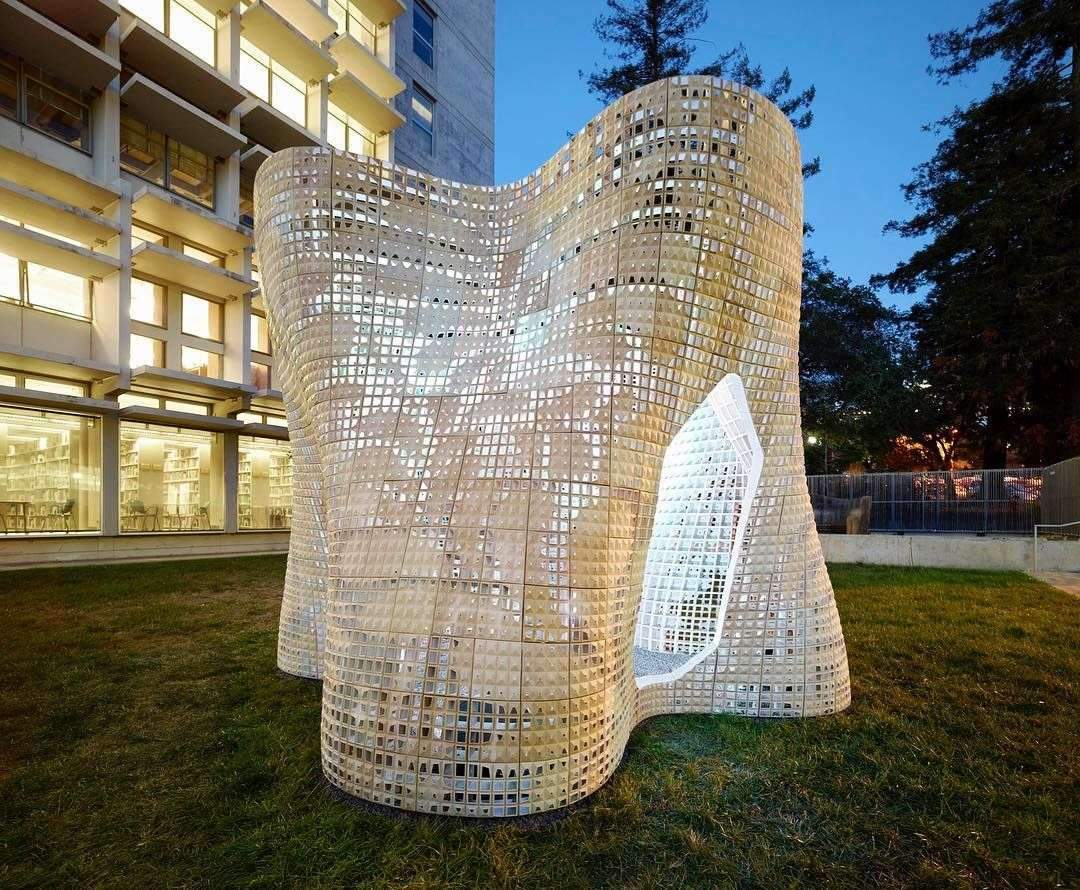 (Snapchat: #paarchitecture ) Emerging Objects Creates “Bloom” Pavilion from 840 unique blocks 3-D printed…