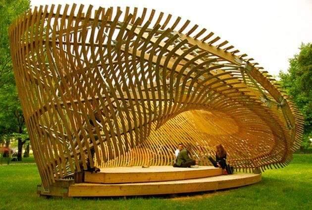 (Snapchat: #paarchitecture ) twisted ContemPLAY Pavilion by students from the #McGill University in Montreal.…