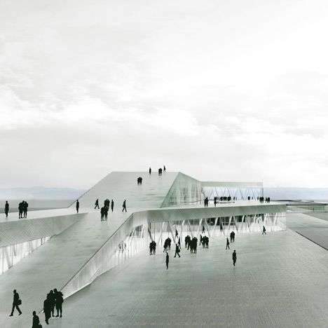 Danish architects CF Møller have won a competition to design a new ferry terminal…