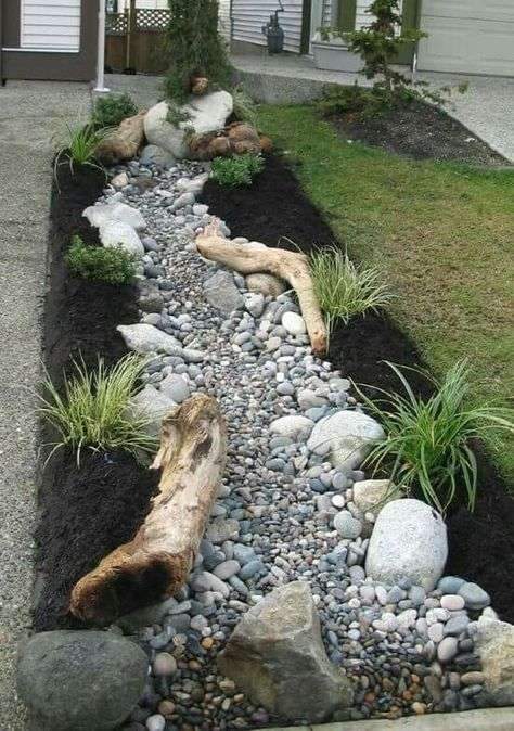 Many wanting to designed dry creek beds often end up with a drainage ditch.…