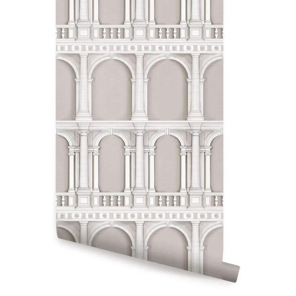 CLASSIC ARCHITECTURE WALLPAPER – PEEL AND STICK – 24×108 / Navy