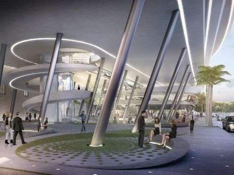 Collins Park Garage, Miami, Florida – This five-story Zaha Hadid newcomer will include a…