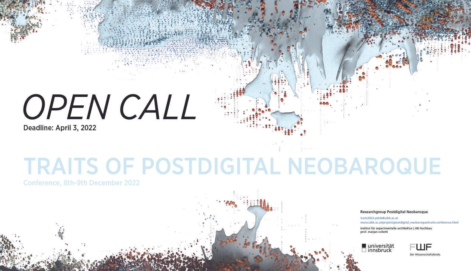 open call: TRAITS of Postdigital Neobaroque Conference 2022