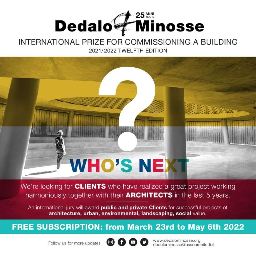 Call for Submissions: 12th Edition of the Dedalo Minosse International Prize | دعوة لتقديم الطلبات: الإصدار الثاني عشر لجائزة ديدالو مينوس الدولية