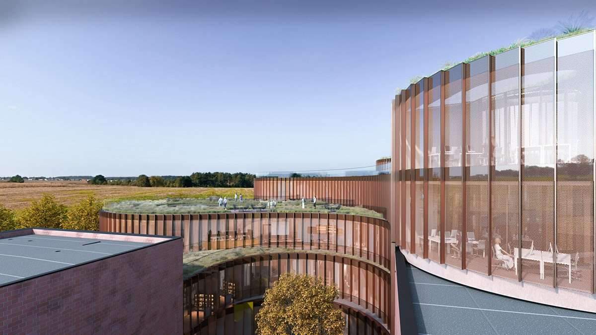 Design of interconnected buildings for a neuroscience center in Denmark