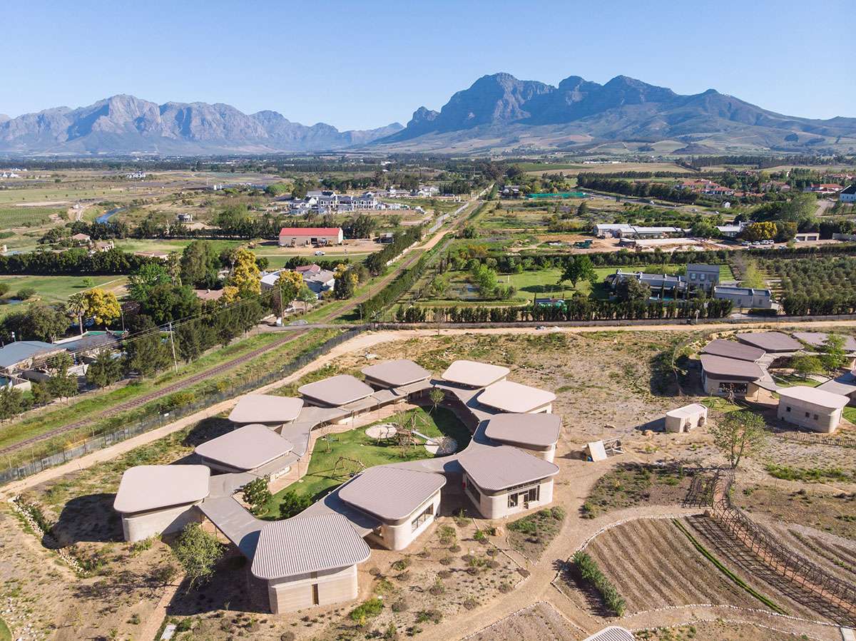Building a green school with round walls in South Africa