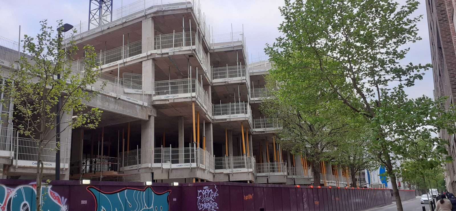 The dRMM scheme demolished half of the building in East London