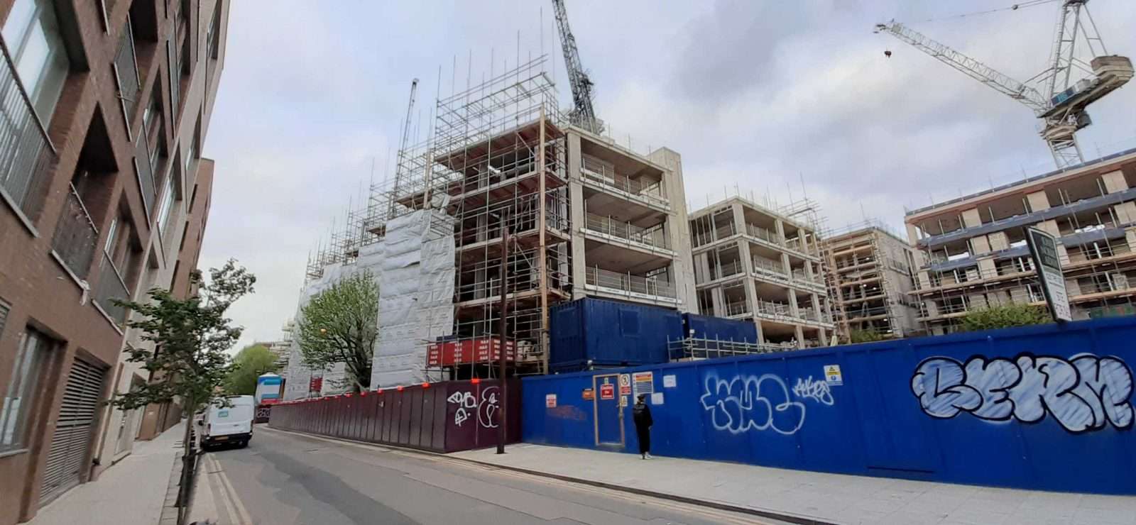 The dRMM scheme demolished half of the building in East London