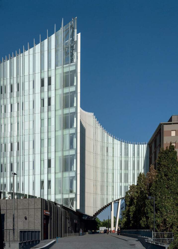 mario cucinella completes iceberg-like hospital in milan with façades of ceramic fins