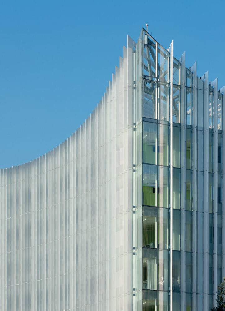 mario cucinella completes iceberg-like hospital in milan with façades of ceramic fins