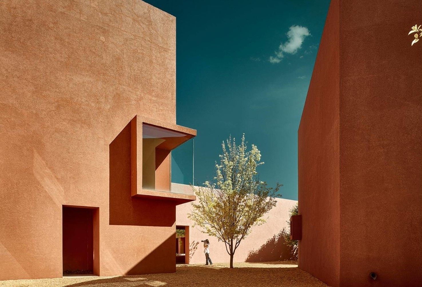 a photograph of sante fe architecture