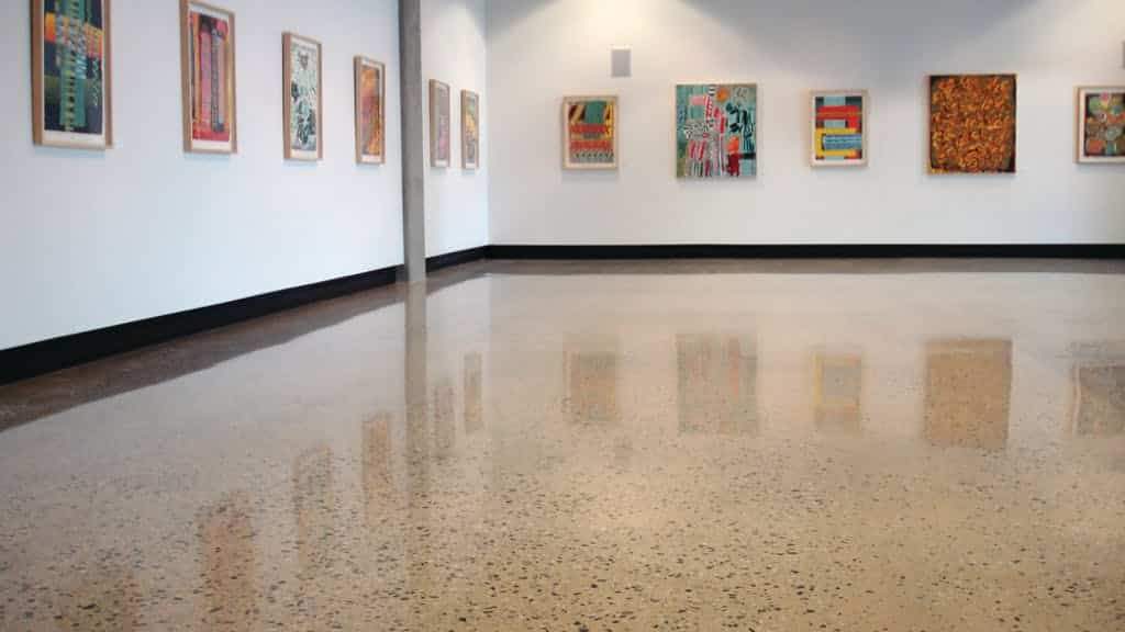 8. Polished surface concrete finish