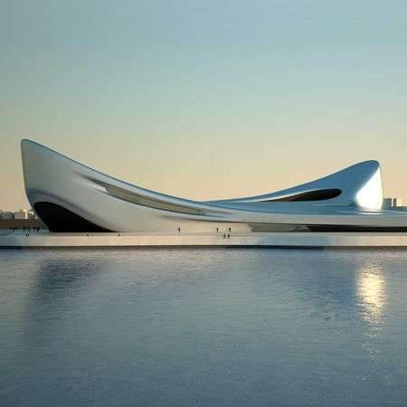 Zaha Hadid, architect Cet énorme bâtiment se composera en 2 parties, une partie Musée…